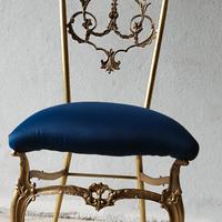 Sedia chiavarina in ottone 