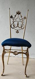 Sedia chiavarina in ottone 