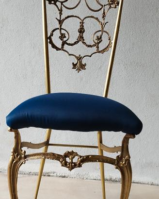 Sedia chiavarina in ottone 