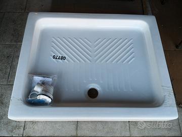 Piatto doccia 72X90 H10 ceramica bianco