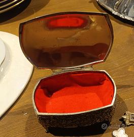 cofanetto portagioie vintage velluto porta gioie