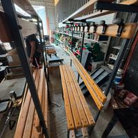 Pamche da spogliatoio schienale e appendino