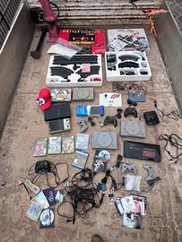 LOTTO RETRO CONSOLE GIOCHI E PISTE MACCHININE