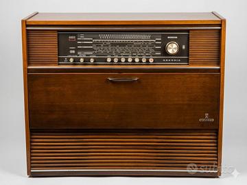 Mobile Radio Giradischi Vintage GRUNDIG Anni '60