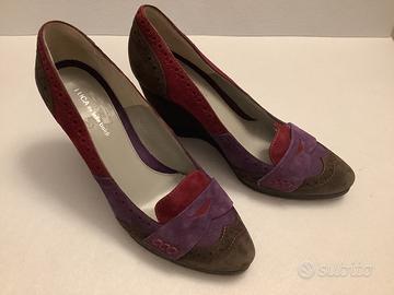 Scarpe n. 36 Marrone/Viola/Bordeaux