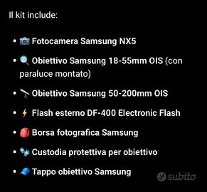 Fotocamera Samsung nx5 