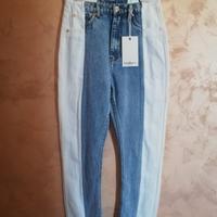 Jeans donna chiaro bicolore - NUOVO, con etichetta