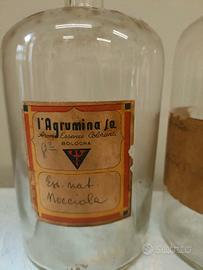 stock 4 bottiglie vintage farmacia 