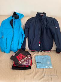 Set abbigliamento 12/14 anni maglie, giubbotti