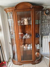 vetrina legno massello