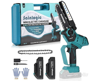 MINI MOTOSEGA ELETTRICA KIT COMPLETO