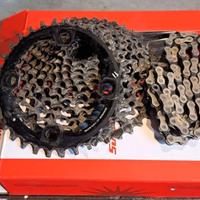 PACCO PIGNONI SRAM CATENA E CORONA ANTERIORE 