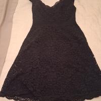 abito liu jo in pizzo nero taglia 42