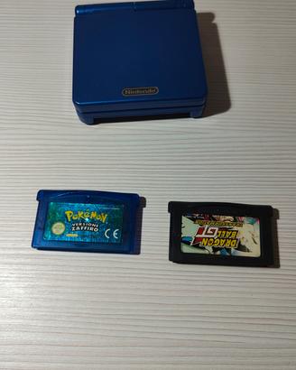 game boy Advance sp con Pokémon zaffiro 