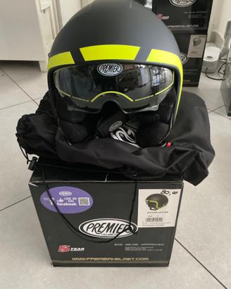 Casco jet aperto moto e scooter premier rocker or8