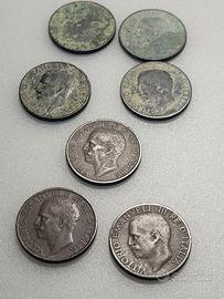 kit 7 monete 10 Centesimi 1923-24-1933