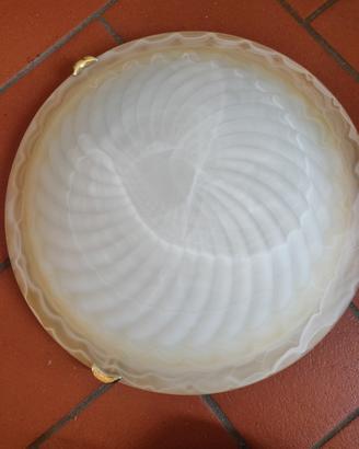 plafoniera da soffitto color giallo chiaro