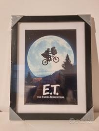 Poster con cornice Moon E.T. L'Extraterrestre