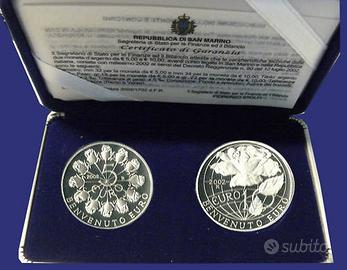 Dittico EURO Argento di San Marino 2002