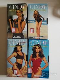 4 VHS “Cindy Crawford insegna il fitness"