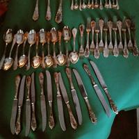 Servizio posate placcate argento