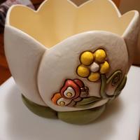 Vaso THUN Cachepot con farfalla fiori e fantasia
