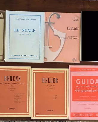 Libri per lo studio del pianoforte - 8 libri