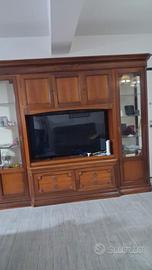 parete attrezzata in legno