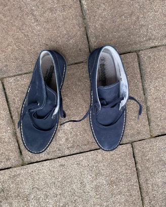 Scarpe donna simil polacchine blu, taglia 38