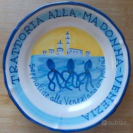 Piatto del buon ricordo alla Madonna - Seppioline