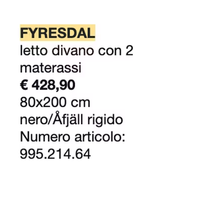 Divano Letto Fyresdal