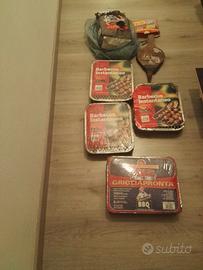 Barbecue istantaneo, grigliapronta, accendifuoco.