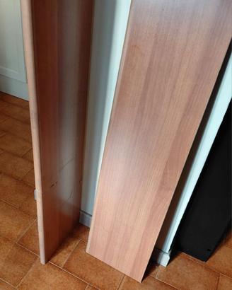 Coppia di mensole in legno 100×25 cm – con suppor