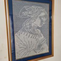 Quadro di Madonna ad uncinetto