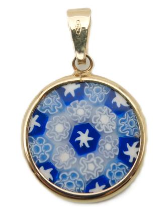 Pendente in oro 18kt e murrina; 165€ => 99€ (-40%)