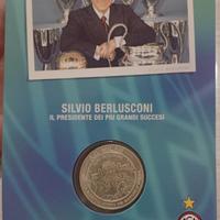 moneta commemorativa Milan Silvio Berlusconi 