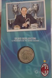 moneta commemorativa Milan Silvio Berlusconi 