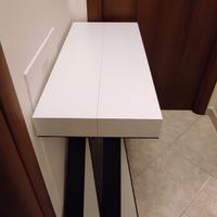 Console allungabile bianco frassino