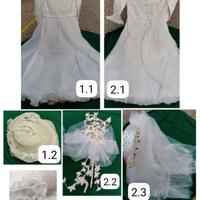 2 abiti prima comunione ragazza e accessori