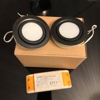 Coppia di faretti LED da incasso, luce naturale