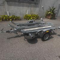 Carrello portamoto elleb frenato