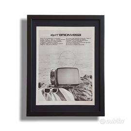Pubblicità originale vintage Tv Brionvega Algol