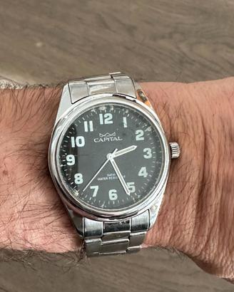 Orologio Capital Solo Tempo Uomo Quadrante Nero