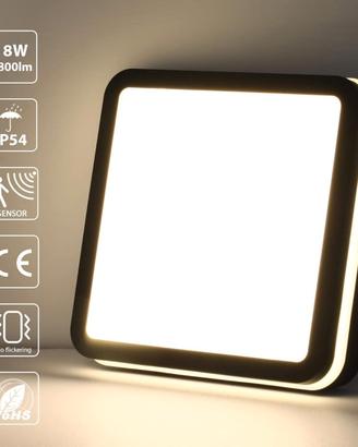 PLAFONIERA A LED CON SENSORE DI MOVIMENTO NUOVA