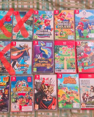 Giochi Nintendo switch: pokemon, zelda, mario...
