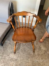 Sedia il legno vintage Del Tongo