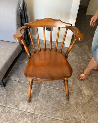 Sedia il legno vintage Del Tongo
