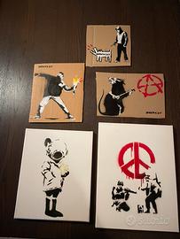 Banksy autentici 5 pezzi