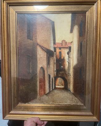 Quadro borgo antico di Pavia