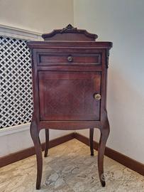 Comodino Antico in Massello Stile Luigi Filippo 